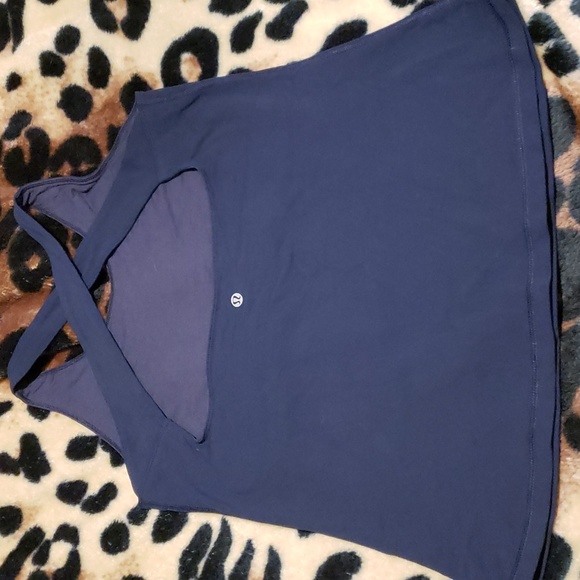 Lululemon criss cross tank with bra insert - Picture 2 of 4